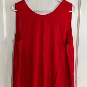 Red Sleeveless Top